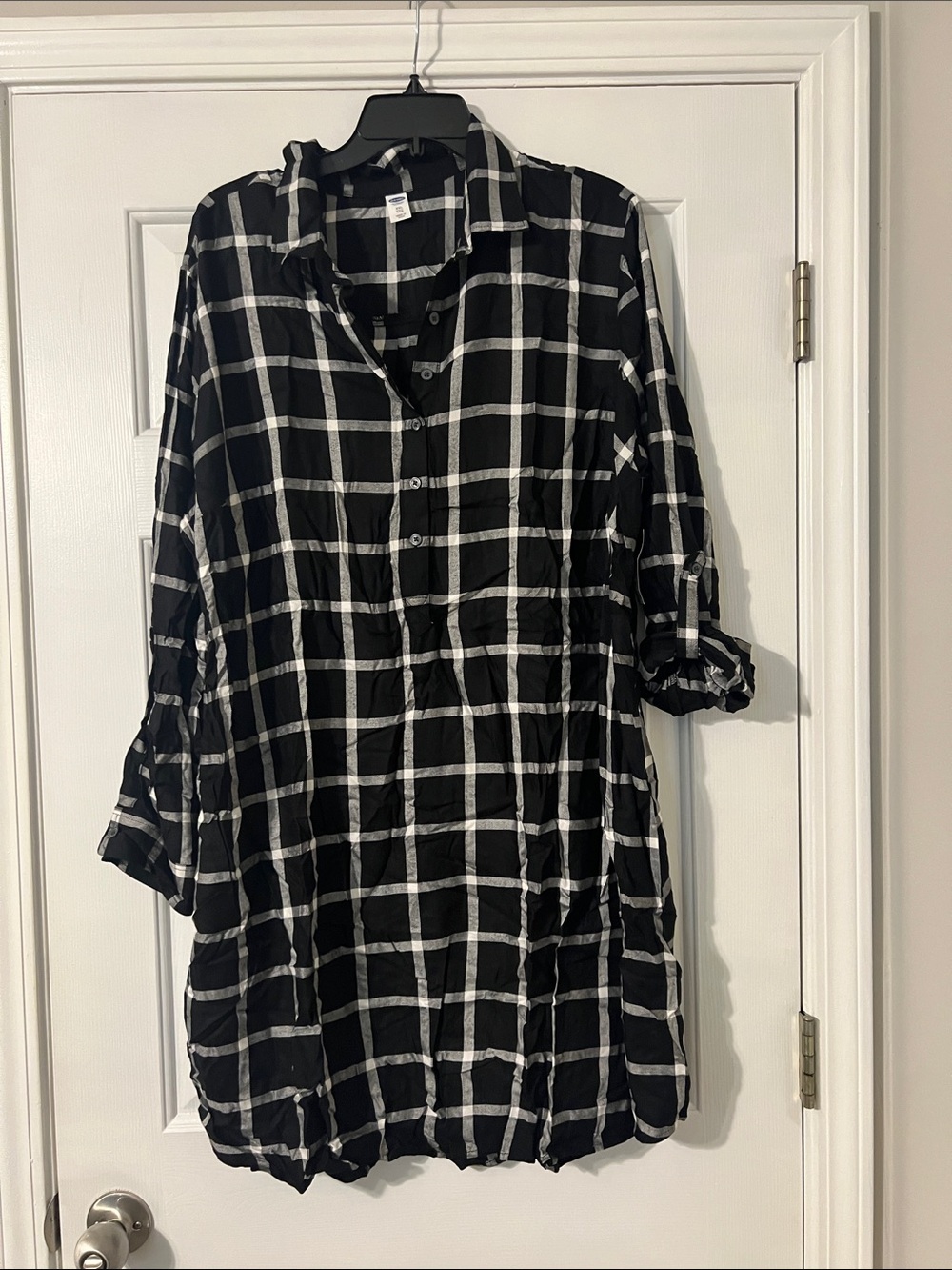 Old Navy Plaid Shirt Dress NWT